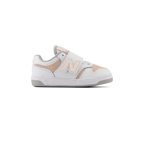 NEW BALANCE Βρεφικά Παπούτσια New Balance 480 για Κορίτσια Baby Pink/White (Μεγέθη 20-27,5) - ΛΕΥΚΟ