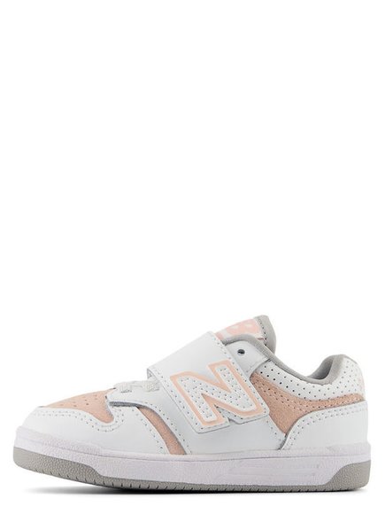 Βρεφικά Παπούτσια New Balance 480 για Κορίτσια Baby Pink/White (Μεγέθη 20-27,5) - ΛΕΥΚΟ φωτογραφία