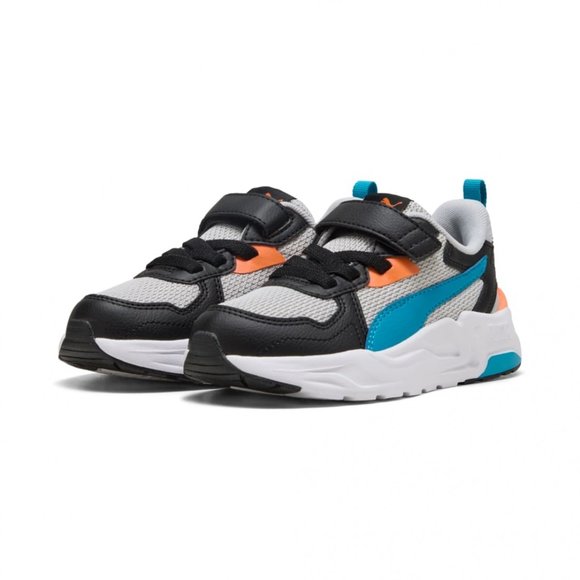 Παιδικά Παπούτσια Puma Trinity Lite για Αγόρια Grey/Black (Μεγέθη 28-35)