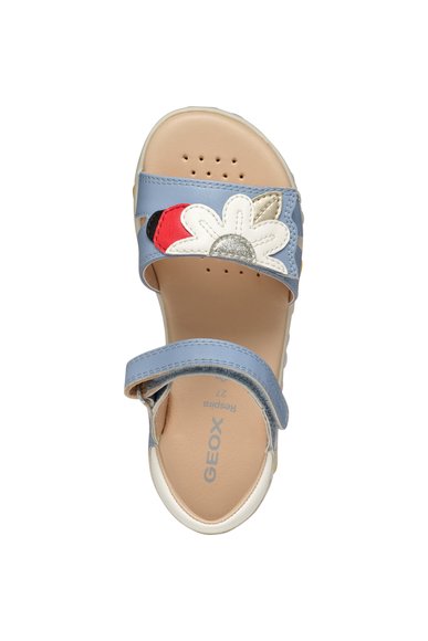 Παιδικά Σανδάλια Geox Haiti για Κορίτσια Blue Flowers (Μεγέθη 25-35)
