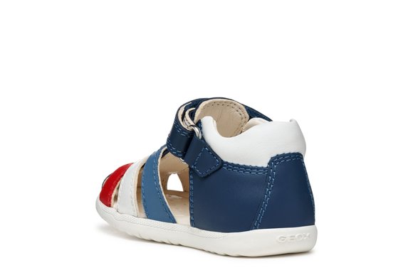 Βρεφικά Παπούτσια Geox Macchia για Αγόρια Blue/Red (Μεγέθη 20-26)