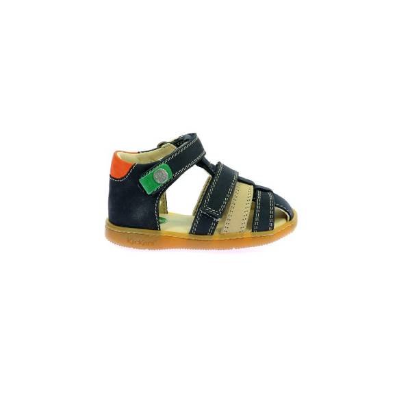 Βρεφικά Παπούτσια Kickers Kick Pod για Αγόρια Navy/Beige (Μεγέθη 20-26)