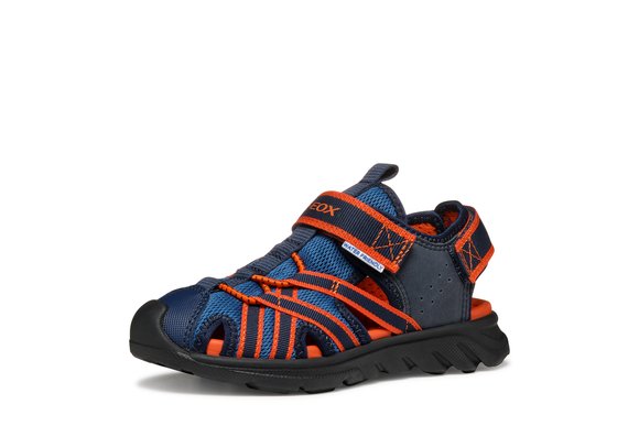 Παιδικά Σανδάλια Geox Airadyum για Αγόρια Navy/Red (Μεγέθη 28-36)