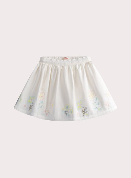 Παιδική Φούστα για Κορίτσια Ecru Embroidered