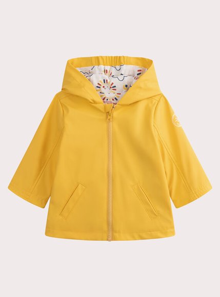 DPAM Βρεφικό Αδιάβροχο Μπουφάν για Αγόρια Yellow Bear - ΚΙΤΡΙΝΟ