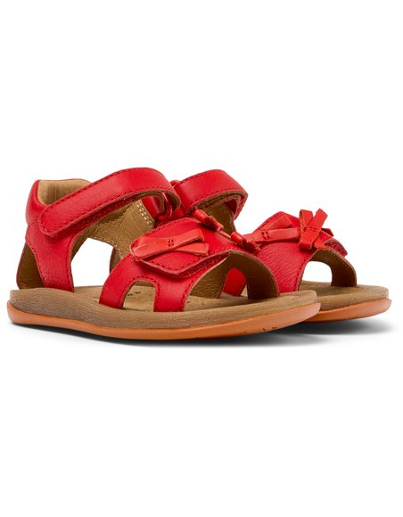 Βρεφικά Σανδάλια Camper Twins για Κορίτσια Red Bows (Μεγέθη 21-26)
