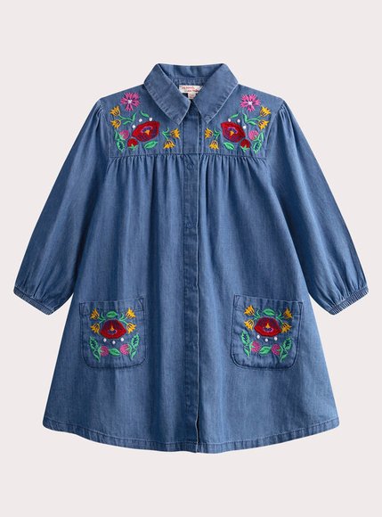 Παιδικό Φόρεμα για Κορίτσια Denim Garden - ΜΠΛΕ φωτογραφία