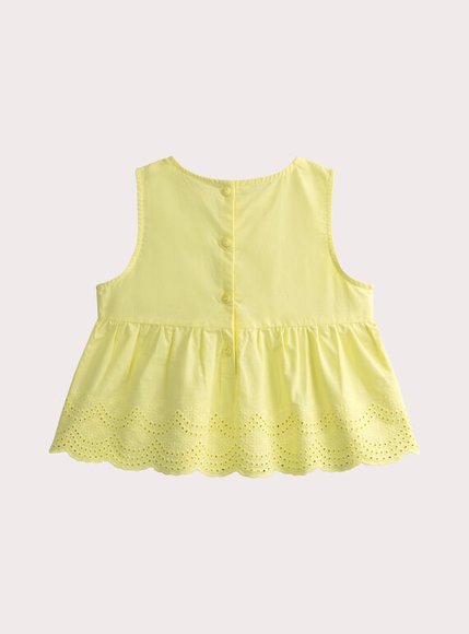 Παιδική Μπλούζα για Κορίτσια Yellow Embroidery