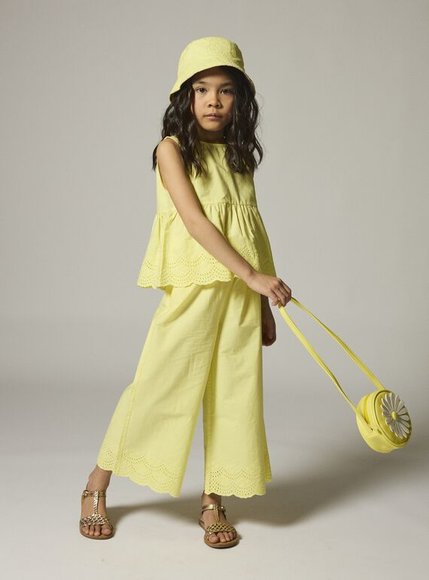 Παιδική Παντελόνα για Κορίτσια Yellow Embroidery