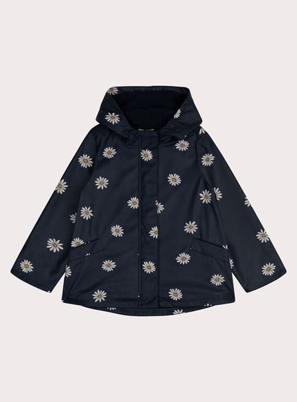 Παιδικό Αδιάβροχο Μπουφάν για Κορίτσια Dark Navy Daisies