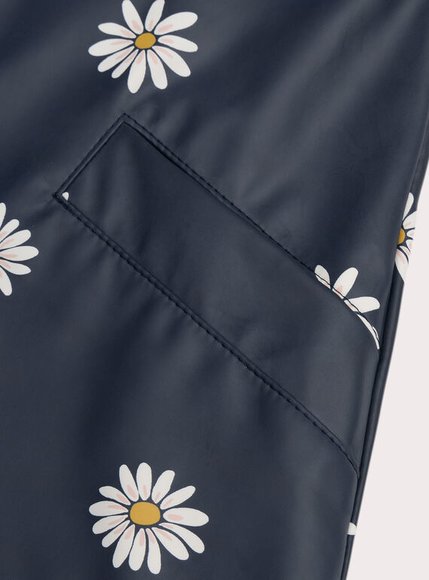 Παιδικό Αδιάβροχο Μπουφάν για Κορίτσια Dark Navy Daisies