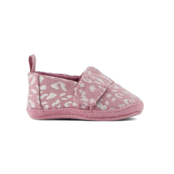 Βρεφικά Παπούτσια Αγκαλιάς Toms για Κορίτσια Pink Leopard (Μεγέθη 17,5-19,5)