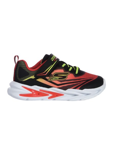 Βρεφικά Παπούτσια Skechers Jr Glow Ultra για Αγόρια Black/Red (Μεγέθη 22,5-26,5)