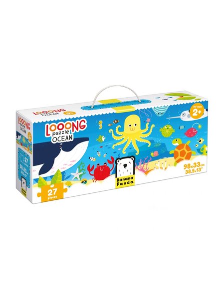 BANANA PANDA Παιδικό Παζλ Banana Panda Looong Puzzle Ocean 2+ - ΠΟΛΥΧΡΩΜΟ