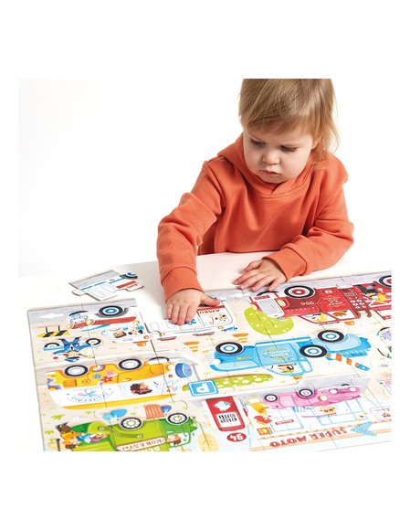 Παιδικό Παζλ Banana Panda Moto Jumbo Puzzle Cars 3+ - ΠΟΛΥΧΡΩΜΟ φωτογραφία