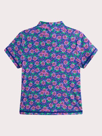 Παιδική Αντιηλιακή Μπλούζα για Κορίτσια Blue Floral