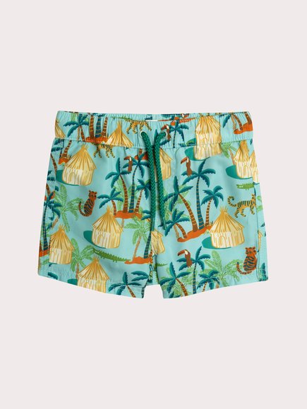 DPAM Βρεφικό Μαγιό για Αγόρια Tropical Turquoise - ΜΠΛΕ