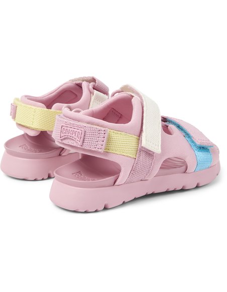 Βρεφικά Σανδάλια Camper Oruga Twins για Κορίτσια Pink Textile (Μεγέθη 21-26)