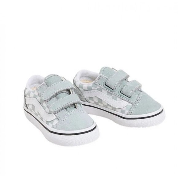 Βρεφικά Παπούτσια Vans Old Skool για Αγόρια Grey Checkerboard (Μεγέθη 20-26)