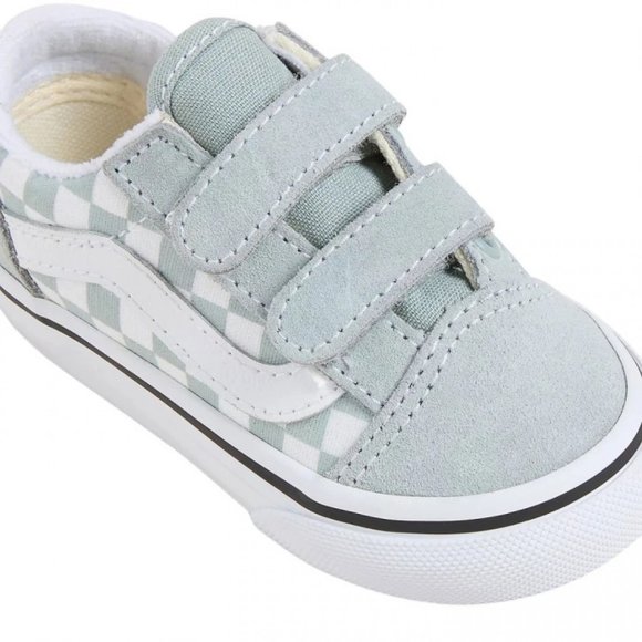 Βρεφικά Παπούτσια Vans Old Skool για Αγόρια Grey Checkerboard (Μεγέθη 20-26)