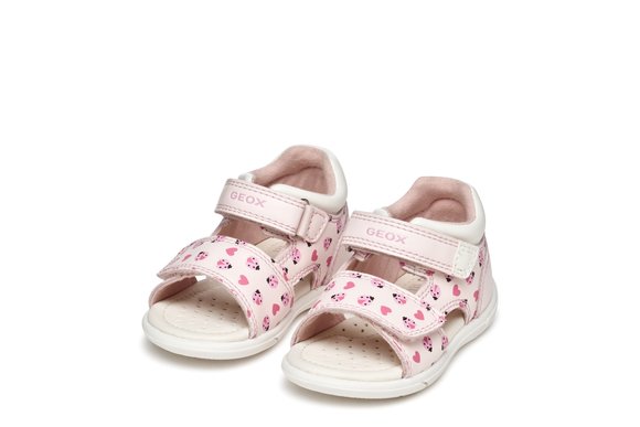 Βρεφικά Παπούτσια Geox Sandal Zapito για Κορίτσια Pink Ladybugs (Μεγέθη 20-26) - ΡΟΖ φωτογραφία