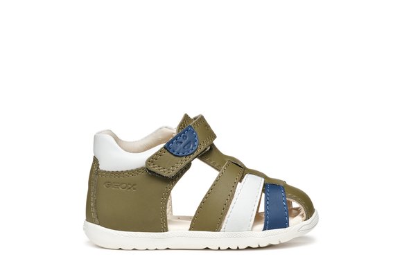 Βρεφικά Παπούτσια Geox Macchia για Αγόρια Green/White (Μεγέθη 20-26)