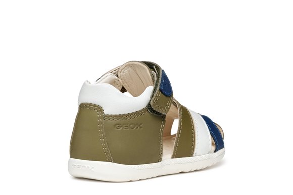 Βρεφικά Παπούτσια Geox Macchia για Αγόρια Green/White (Μεγέθη 20-26)