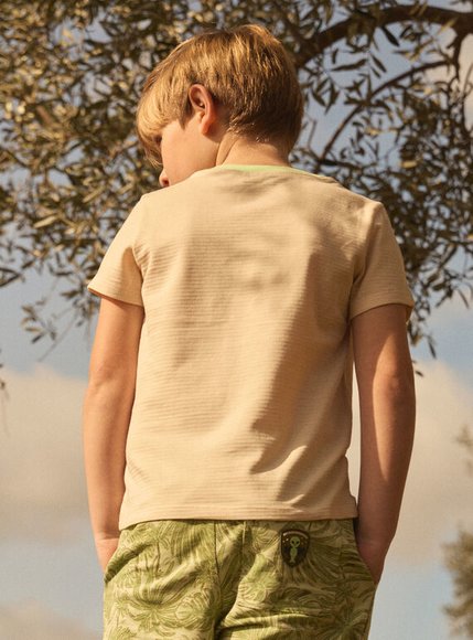 Παιδική Μπλούζα για Αγόρια Beige Launch