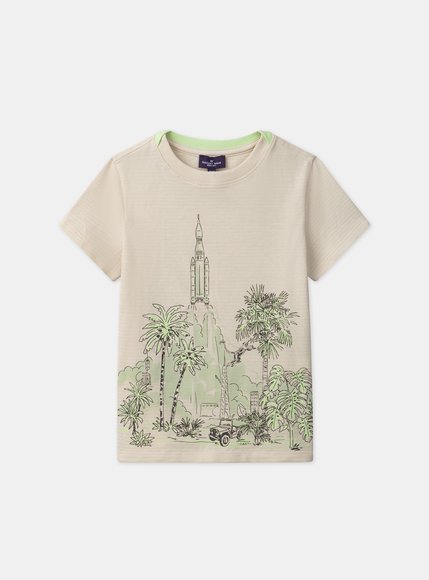 Παιδική Μπλούζα για Αγόρια Beige Launch