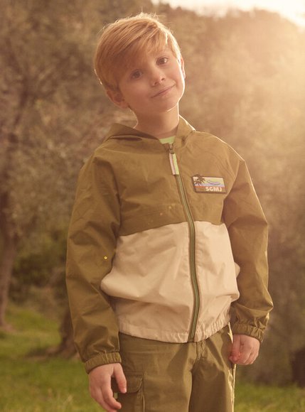 SERGENT MAJOR Παιδικό Αντιανεμικό Μπουφάν για Αγόρια Chaki Beige - ΠΡΑΣΙΝΟ