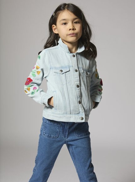 Παιδικό Τζιν Μπουφάν για Κορίτσια Colourful Denim