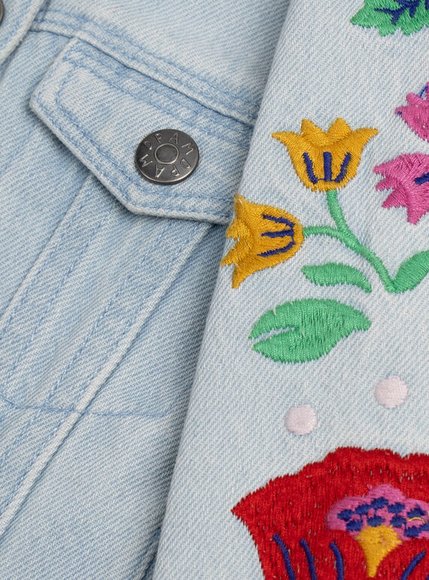 Παιδικό Τζιν Μπουφάν για Κορίτσια Colourful Denim