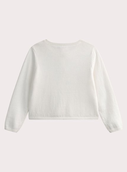 Παιδική Ζακέτα για Κορίτσια Ecru Sequined