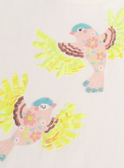 Παιδική Μπλούζα για Κορίτσια Sequined Birds