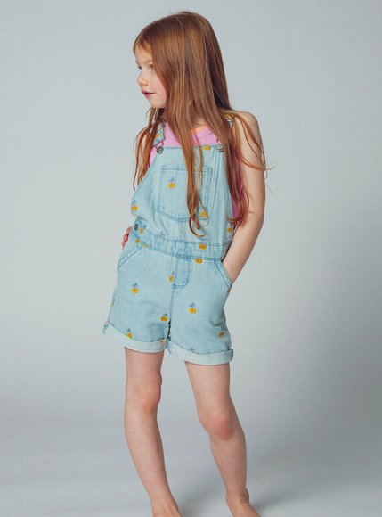 Παιδική Σαλοπέτα για Κορίτσια Denim Cherries