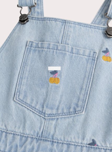 Παιδική Σαλοπέτα για Κορίτσια Denim Cherries