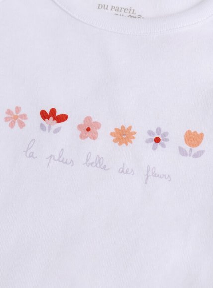 Σετ Βρεφικά Φορμάκια για Κορίτσια Belle Fleurs 2 τμχ