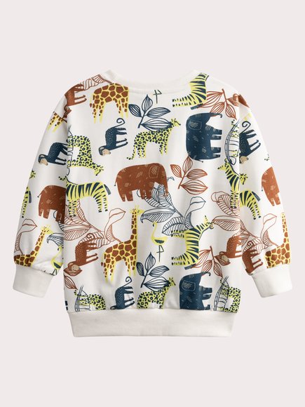 Παιδικό Φούτερ για Αγόρια White Safari