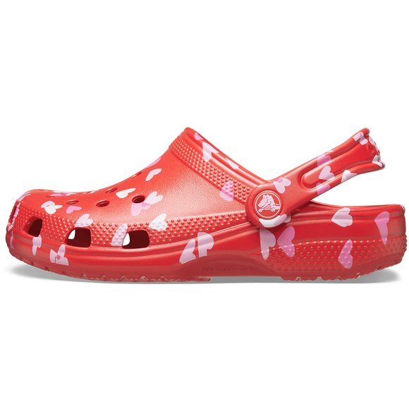 Βρεφικά Σαμπό Crocs Classic Clog για Κορίτσια Valentine's Day (Μεγέθη 20-28) - ΚΟΚΚΙΝΟ φωτογραφία