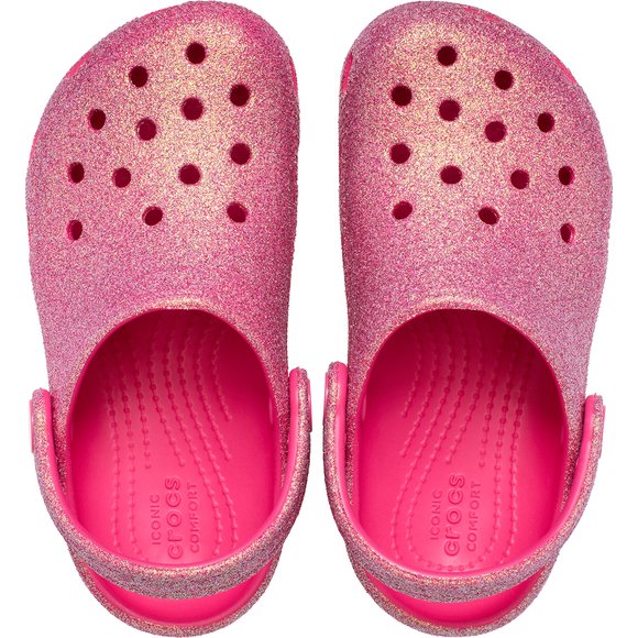 Βρεφικά Σαμπό Crocs Classic Clog για Κορίτσια Pink Iridescent Glitter (Μεγέθη 19-28)