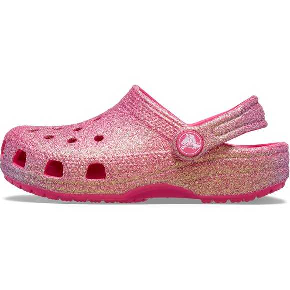 Παιδικά Σαμπό Crocs Classic Clog για Κορίτσια Pink Iridescent Glitter (Μεγέθη 28-33)