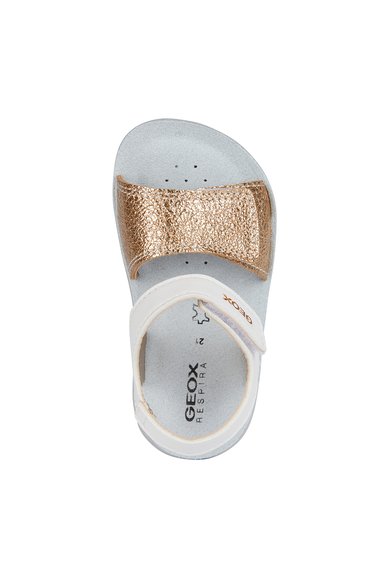 Βρεφικά Πέδιλα Geox Lightfloppy για Κορίτσια White/Gold (Μεγέθη 21-27)