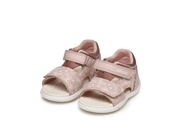 Βρεφικά Παπούτσια Geox Sandal Zapito Full για Κορίτσια Pink Bows (Μεγέθη 20-26)