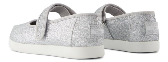 Παιδικά Παπούτσια Toms Mary Jane για Κορίτσια Siver Glamour (Μεγέθη 30-35,5)