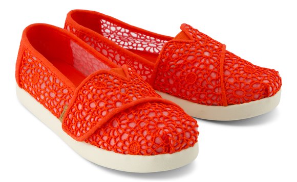 Παιδικές Εσπαντρίγιες Toms για Κορίτσια Flame Moroccan Crochet (Μεγέθη 30-35,5)