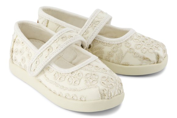 Βρεφικά Παπούτσια Toms Mary Jane για Κορίτσια Egret Botanical Eyelet (Μεγέθη 21-28,5)