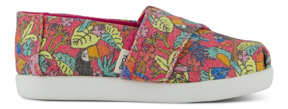 Βρεφικές Εσπαντρίγιες Toms για Κορίτσια Fuchsia Birds of Paradise (Μεγέθη 21-28,5)