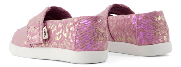 Βρεφικές Εσπαντρίγιες Toms για Κορίτσια Pink Iridescent Leopard (Μεγέθη 21-28,5)