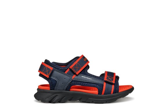 GEOX Παιδικά Σανδάλια Geox Airadyum για Αγόρια Navy/Red (Μεγέθη 28-36) - ΜΠΛΕ
