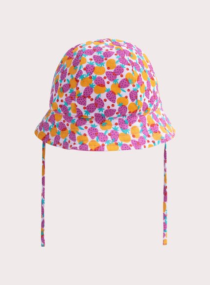 Βρεφικό Καπέλο για Κορίτσια Pink Strawberries - 2 σε 1